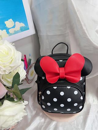 Mochila Infantil Pequena Com Orelhinhas Laço